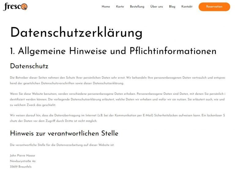 datenschutz demo